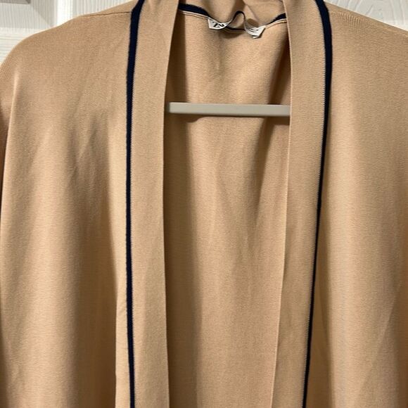 Zara Tan/Beige 2pc Long  Duster Pants Set(Duster Small/Pants Medium) - Picture 6 of 10